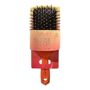 Célavi Sunset Glow Hair Brush - Black and Orange